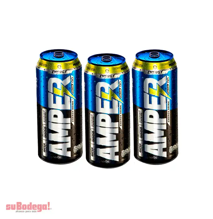 Bebida Energizante Amper Nuevo 473 ml.