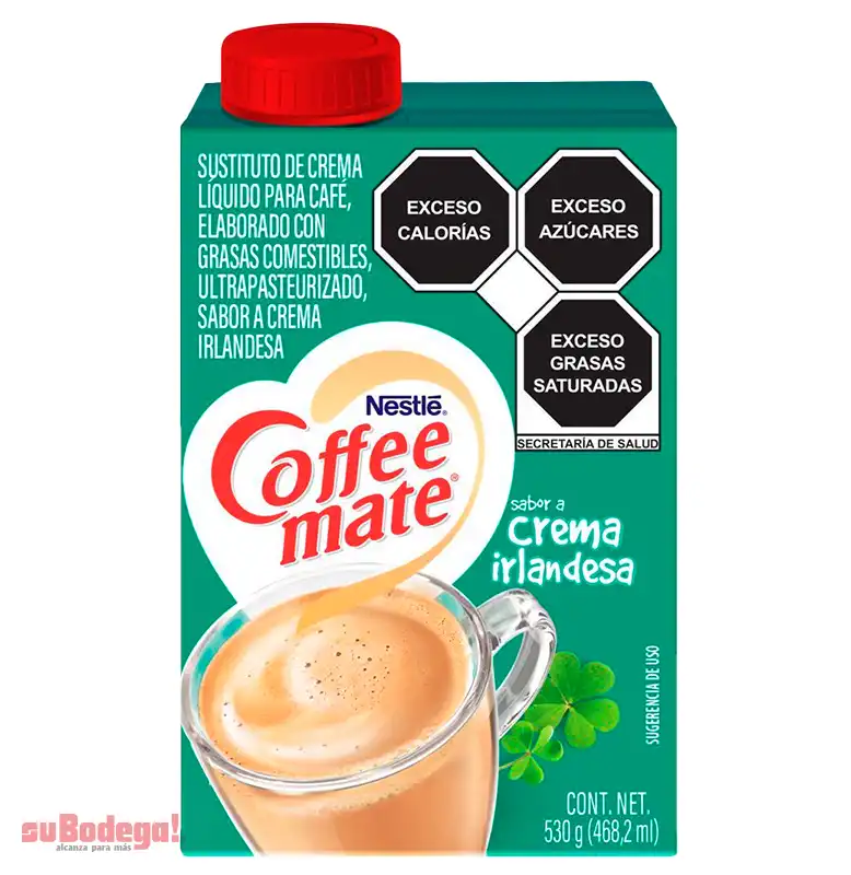 Sustituto de Crema Coffee Mate Crema Irlandesa Líquido 530 G
