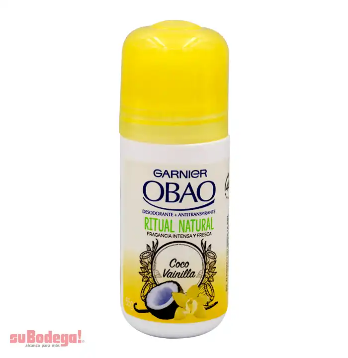 Desodorante Obao Mujer Coco Vainilla Roll On 65 gr.