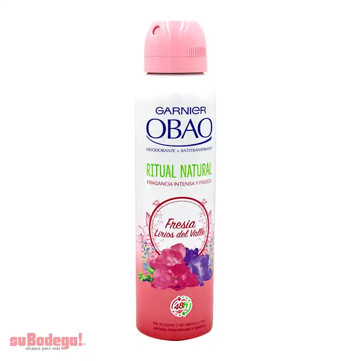 Desodorante Obao Mujer Fresia Aerosol 150 ml.