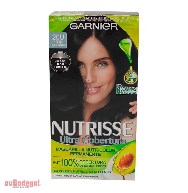 Tinte Nutrisse Negro Luminoso Número 2.0 pz.