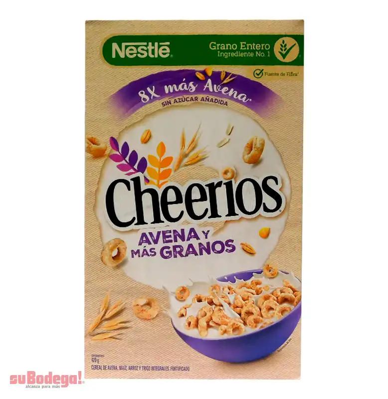 Cereal Nestlé Cheerios Avena y Más Granos 420 gr.