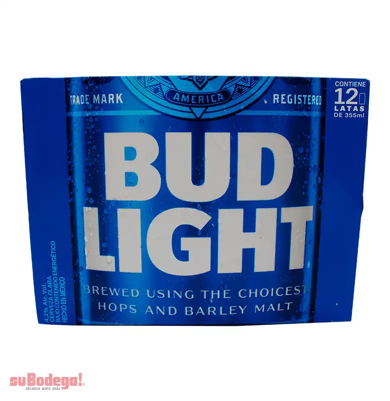 Cerveza Budlight Lata 12/355 ml.
