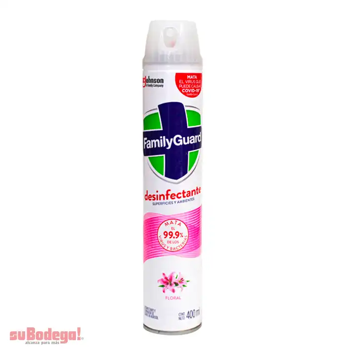 Desinfectante Family Guard Floral Aerosol 400 ml.