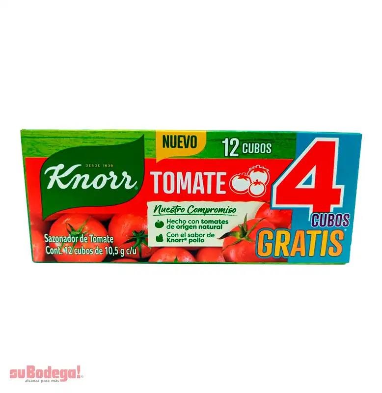 Knorr Tomate 8 Cubos + 4 Gratis