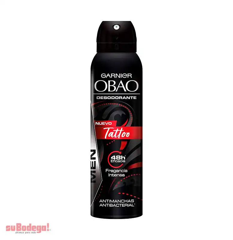 Desodorante Obao Hombre Tatto Aerosol 150 ml.