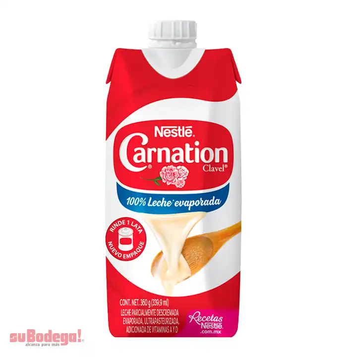 Leche Carnation Evaporada Brick 360 gr.