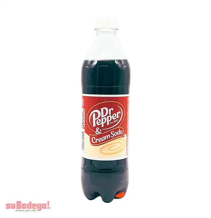 Refresco Dr. Pepper & Cream Soda 600 ml.