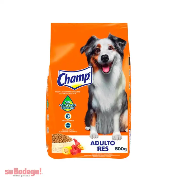 Alimento Champ Adulto Res 500 gr.