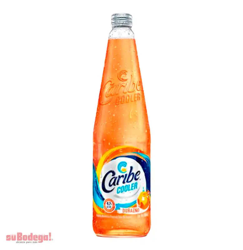 Bebida Caribe Cooler Durazno 750 ml.