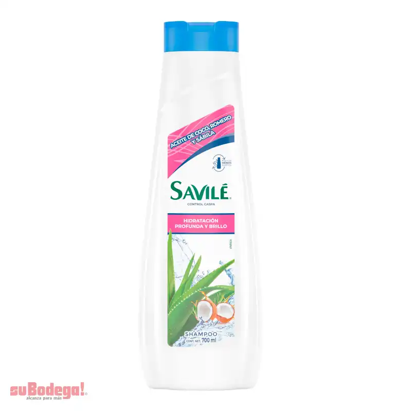 Shampoo Savilé Control Caspa Coco y Romero 730 ml.