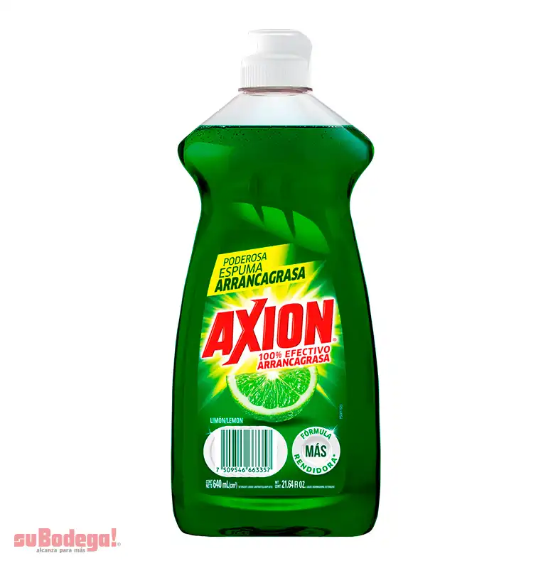 Detergente Axión Limón Líquido 640 ml.