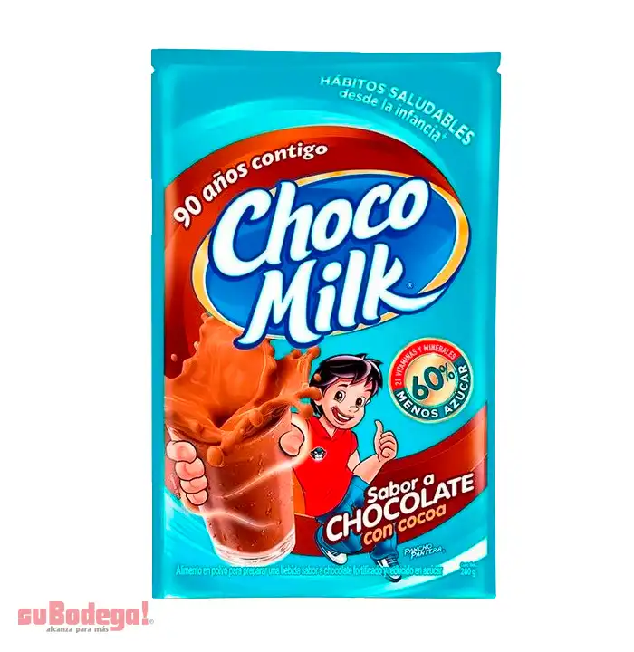 Choco Milk 60% Menos Azúcar Bolsa 280 gr.
