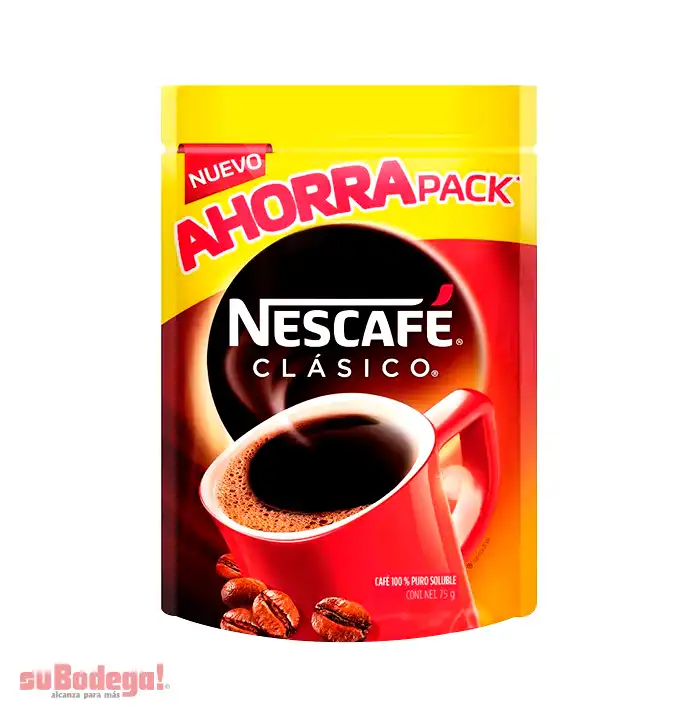 Café Nescafé Clásico Sobre 75 gr.