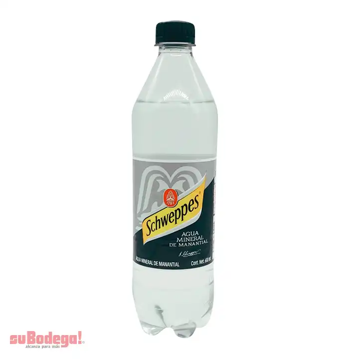 Agua Mineral Schweppes 600 ml.