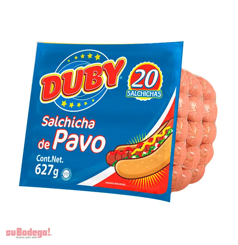 Salchicha de Pavo Duby 627 gr.