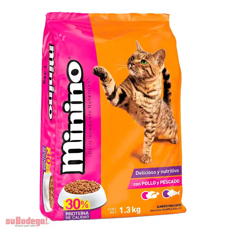 Alimento Ganador Minino Pollo y Pescado 1.3 Kg.