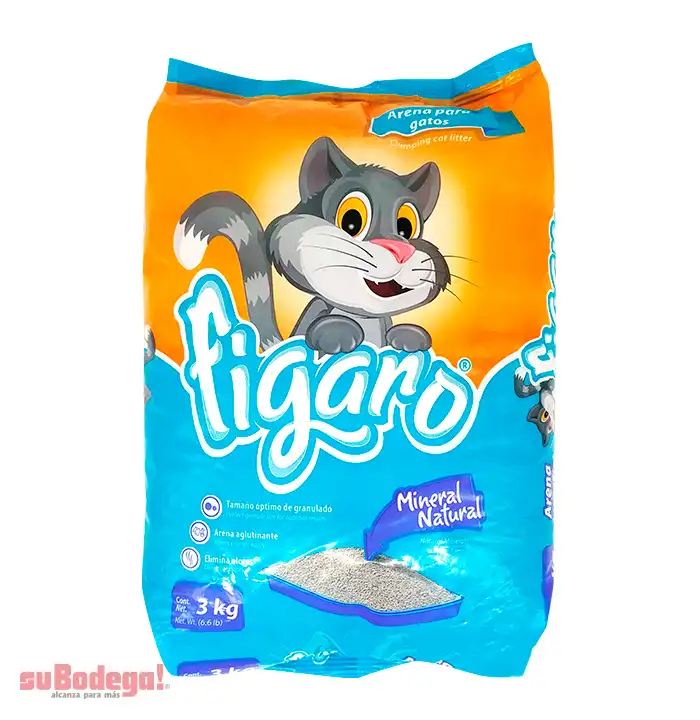 Arena para Gato Fígaro 3 kg.