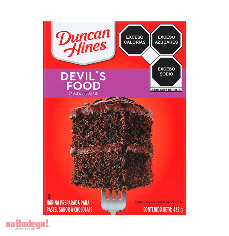 Harina Duncan Hines Chocolate Devils 432 gr.