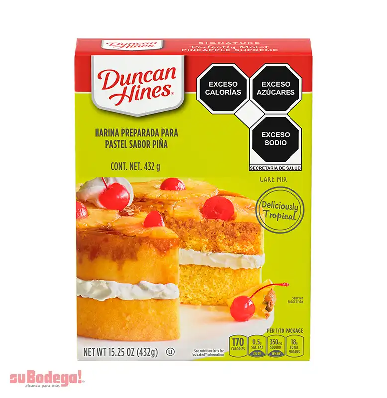 Harina Duncan Hines Piña 432 gr.