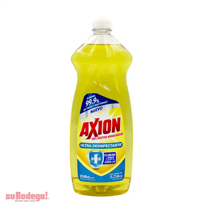 Lavatrastes Axión Ultra Desinfectante Líquido 640 ml.  