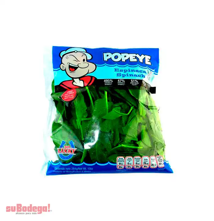 Espinaca Mr. Lucky Popeye 284 gr.