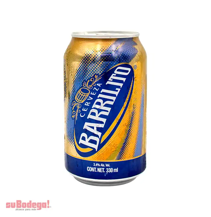 Cerveza Barrilito Lata 330 ml.