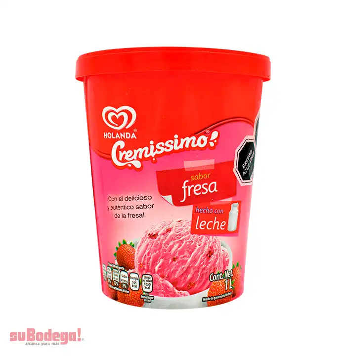 Helado Holanda Fresa 1 Lt.