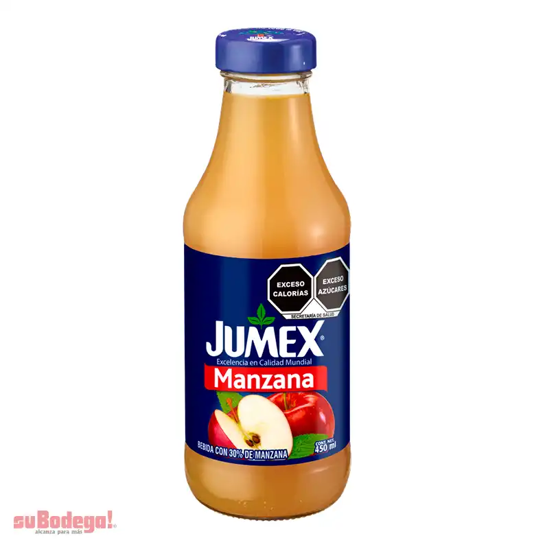 Bebida Jumex Manzana Botella 450 ml.