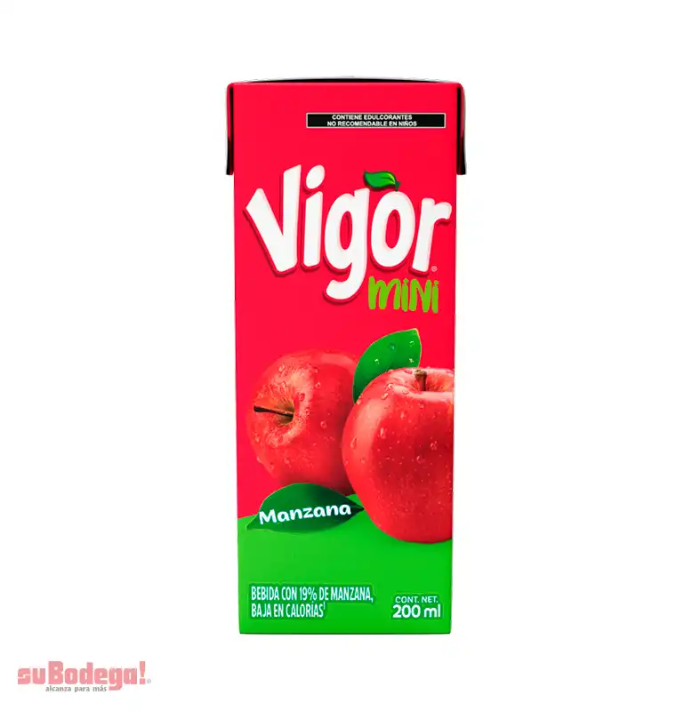 Bebida Vigor Manzana Mini Brick 200 ml.