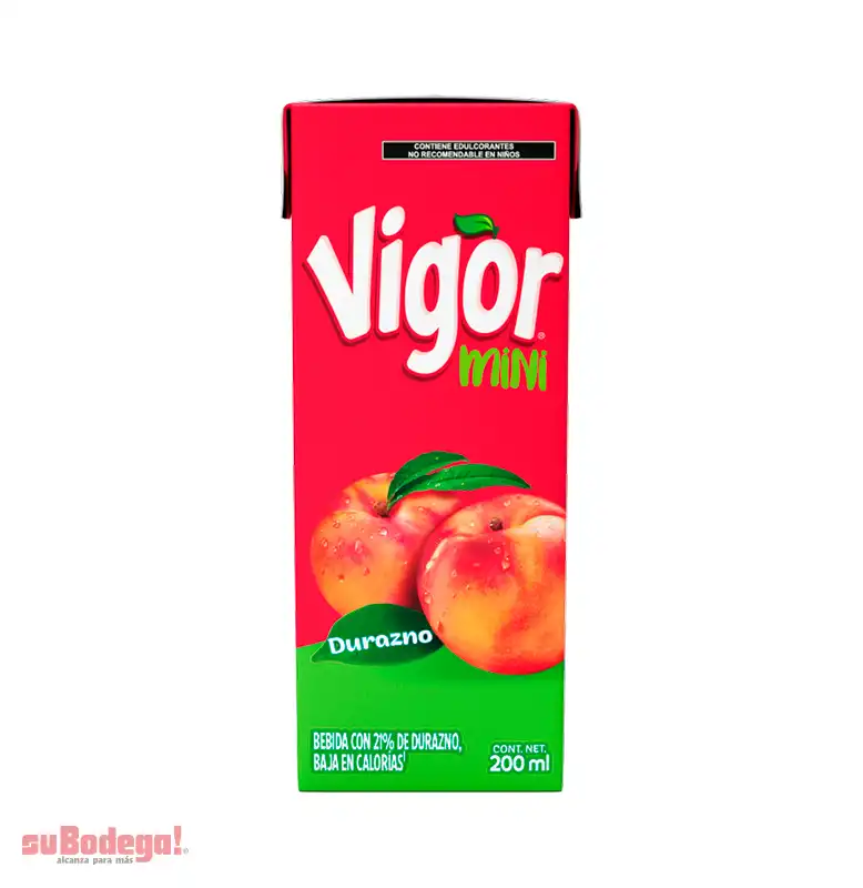 Bebida Vigor Durazno Mini Brick 200 ml.