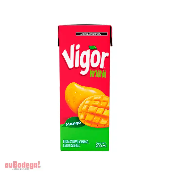 Bebida Vigor Mango Mini Brick 200 ml.  