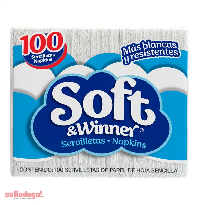 Servilleta Soft & Winner 100 pz.