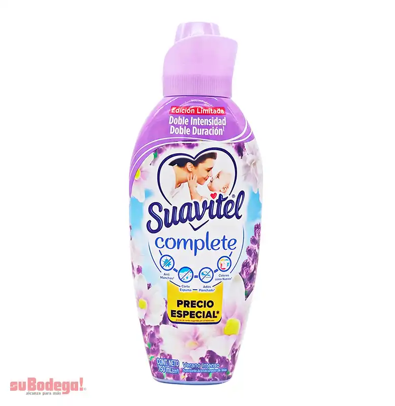 Suavizante Suavitel Complete Verano Intenso 750 ml.