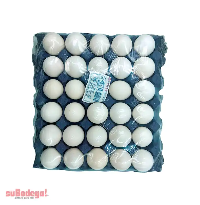 Huevo De la Fuente Blanco Mediano 30 pz.