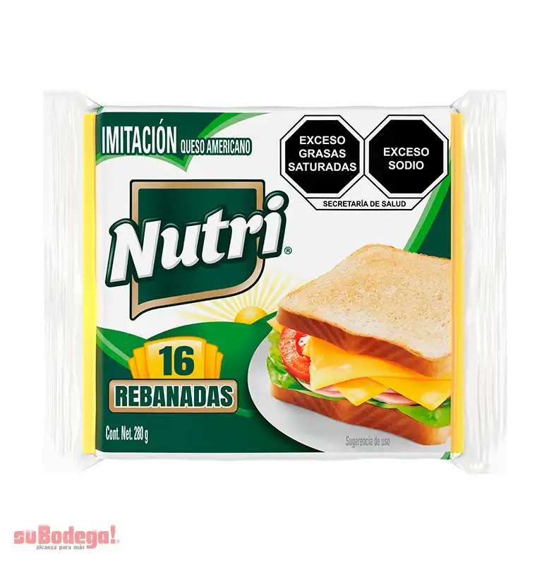 Queso Amarillo Americano Nutri 280 g