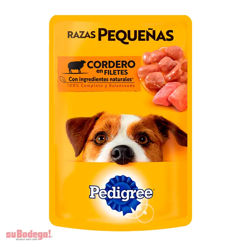 Alimento Pedigree Razas Pequeñas Cordero 100 g