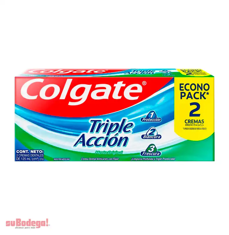Crema Dental Colgate Triple Acción 2/80 ml