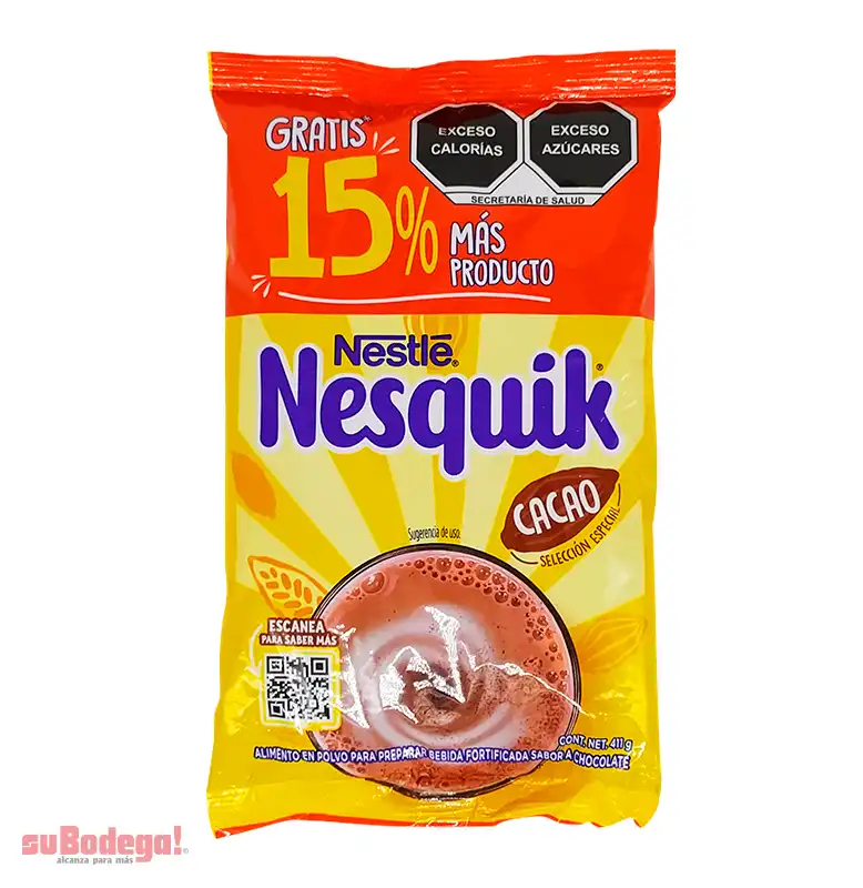 Nesquik Cacao Bolsa 357 Gr+15% Gratis