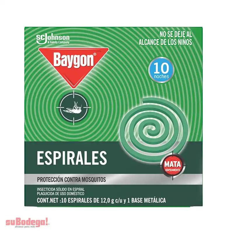 Insecticida Baygon Espiral 10 Pz.