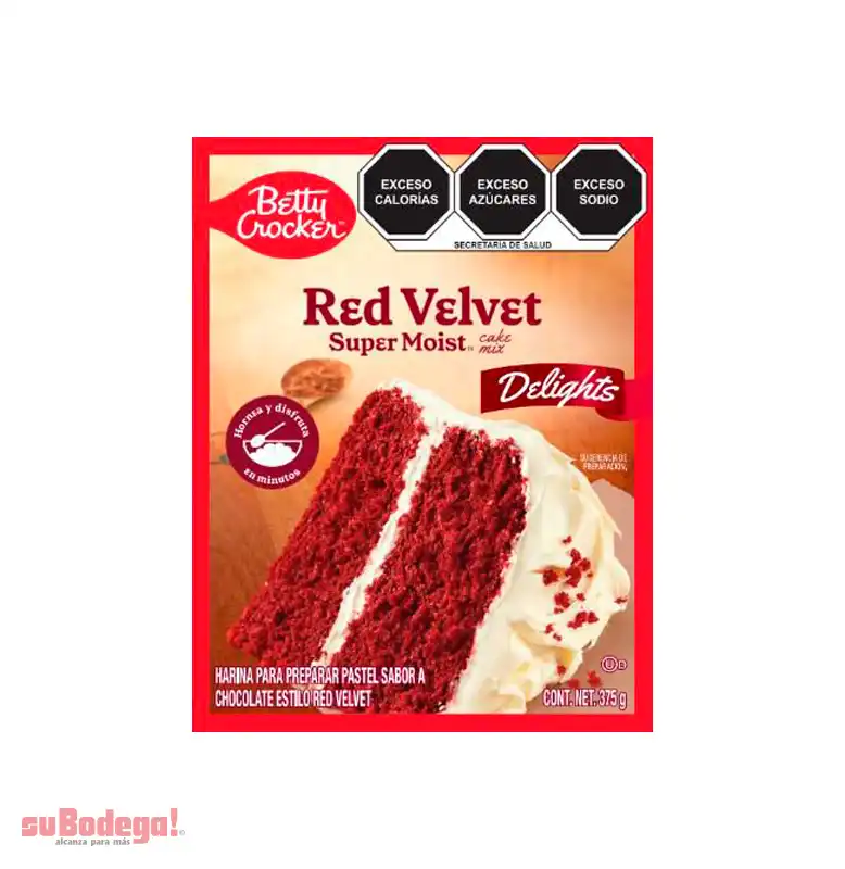 Harina Para Pastel Betty Crocker Red Velvet 375 g