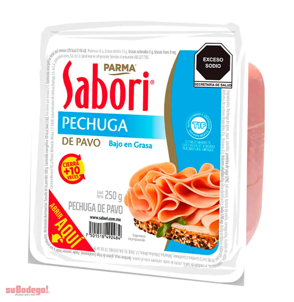 Pechuga pavo extrafina Sabori 250 g