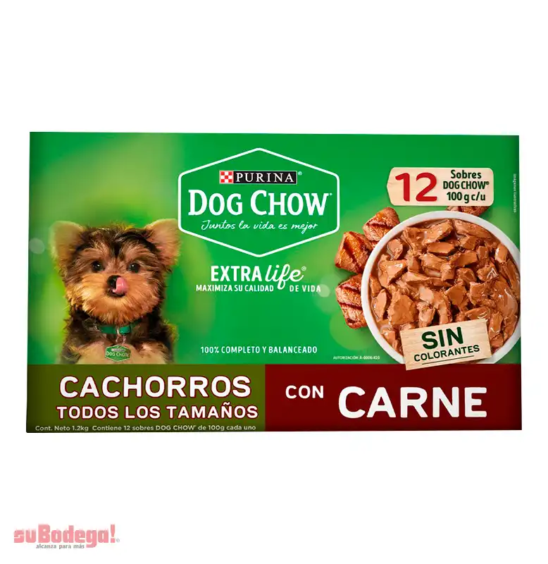Alimento Purina Dog Chow Cachorro Carne 100 g