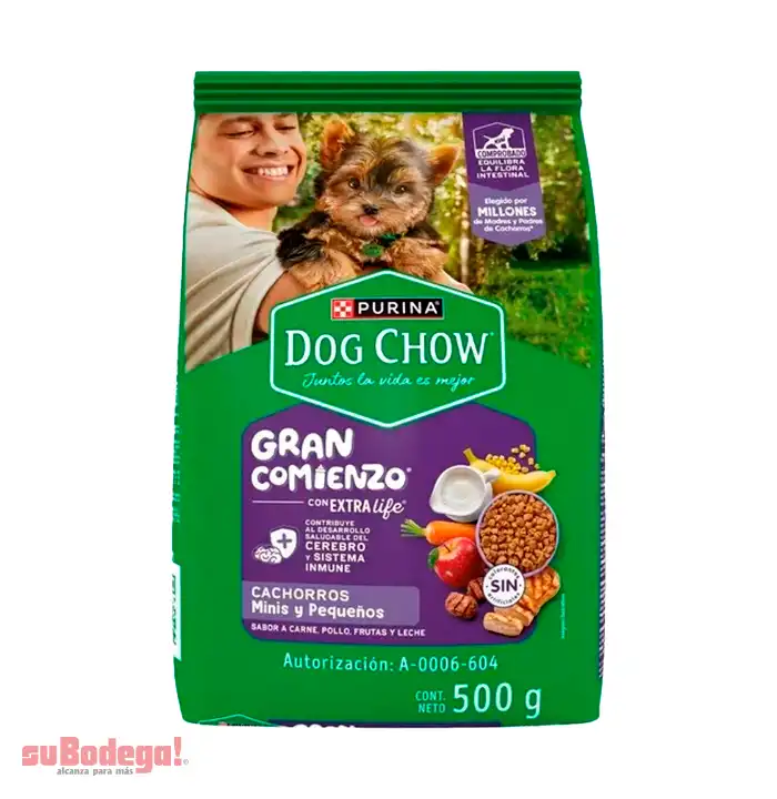 Dog Chow Alimento seco cachorros minis y pequeños, bulto 500 g
