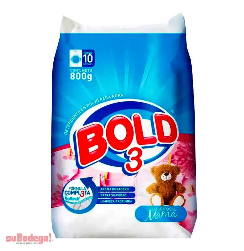 Detergente Bold 3 Cariñitos de Mamá 800 g
