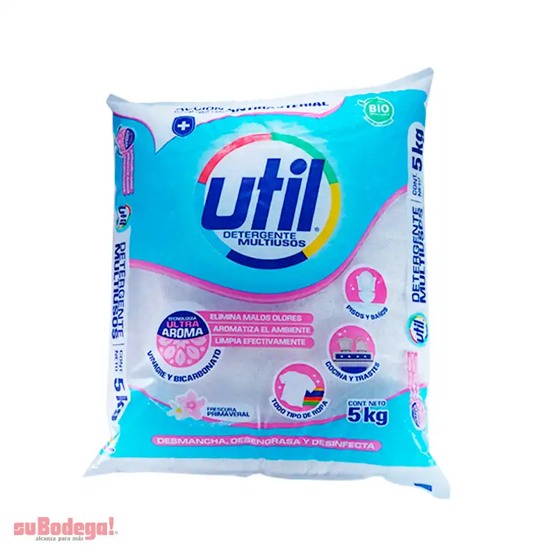 Detergente Util Multiusos Blanco 5 KG.