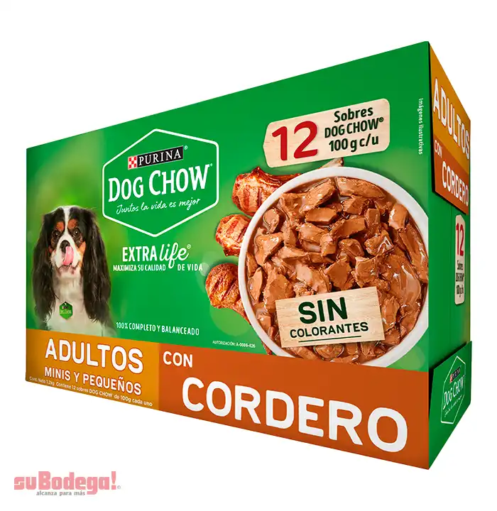 Alimento Purina Dog Chow Adulto Cordero 100 Gr.