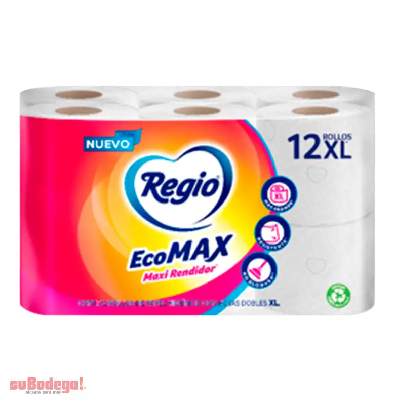 Papel Higiénico Regio Ecomax 220 H. 12 Rollos