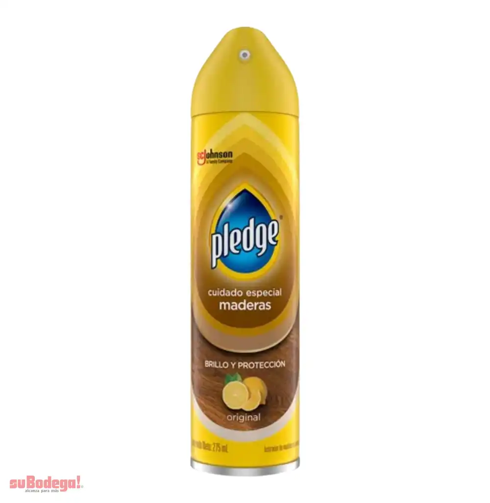 Limpiador Pledge Maderas Original Aerosol 275 ml