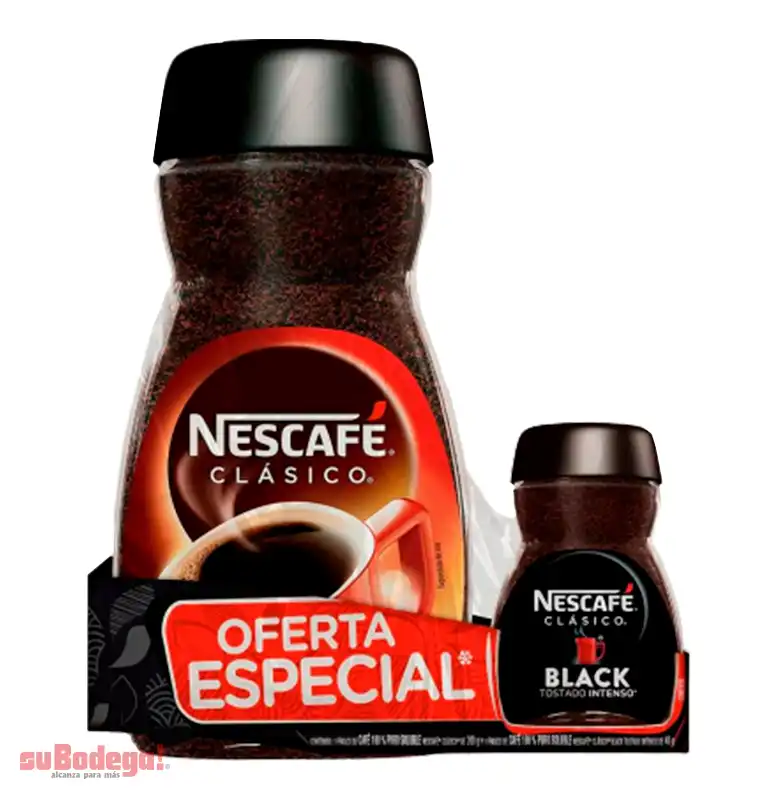 Café Nescafé Clásico 200 g + Black 40 g